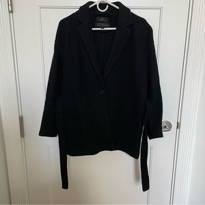 JCREW 100% wool jacket with tie belt XS
